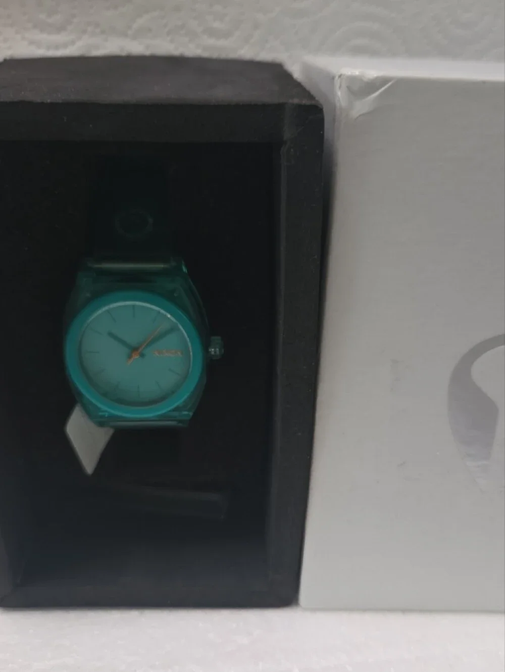 Nixon Turquoise Clear Case Analog Watch